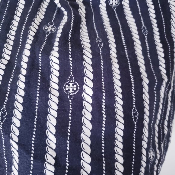 Tory Burch Blue Nautical Print Sailor Pants - Picture 12 of 15